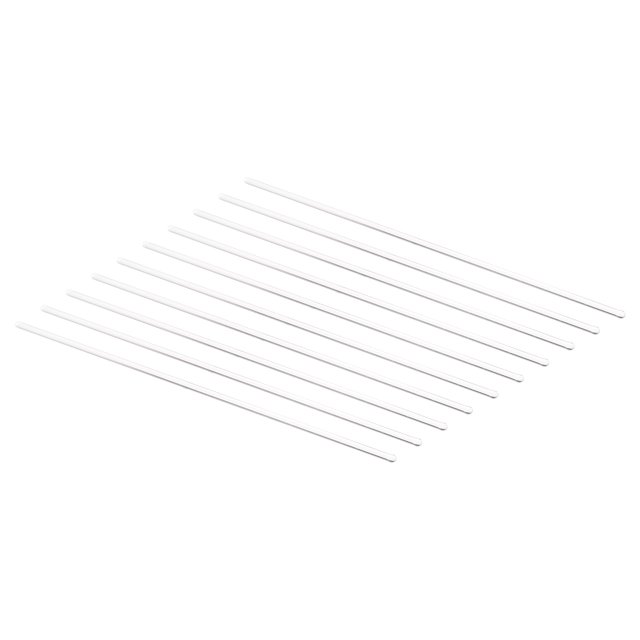 Unique Bargains 3.3 Borosilicate Glass Stick 9.84' Length 4mm Dia Stir Rod Round for Lab Kitchen Science 10Pcs