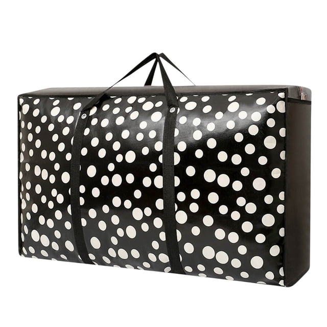 Pompotops Extra Large Reusable Storage Bags With Strong Handles & Zippers, Heavy Duty Washable Moving Bag, Waterproof Closet, Underbed Organizer For Bedding, Blanket Clearance
