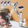 thumbnail image 1 of Limited Time Only! Digital Display Hot & Cold Faucet, Bathroom Rotating Gun & Washbasin Faucet, Modern Gray Mouthwash Faucet for Home Use, 1 of 9