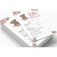 thumbnail image 4 of Inkdotpot Bear Jungle Animals Party Supplies Set Of 50 Baby ShowerPrediction Cards For Baby Shower Game, 4 of 5