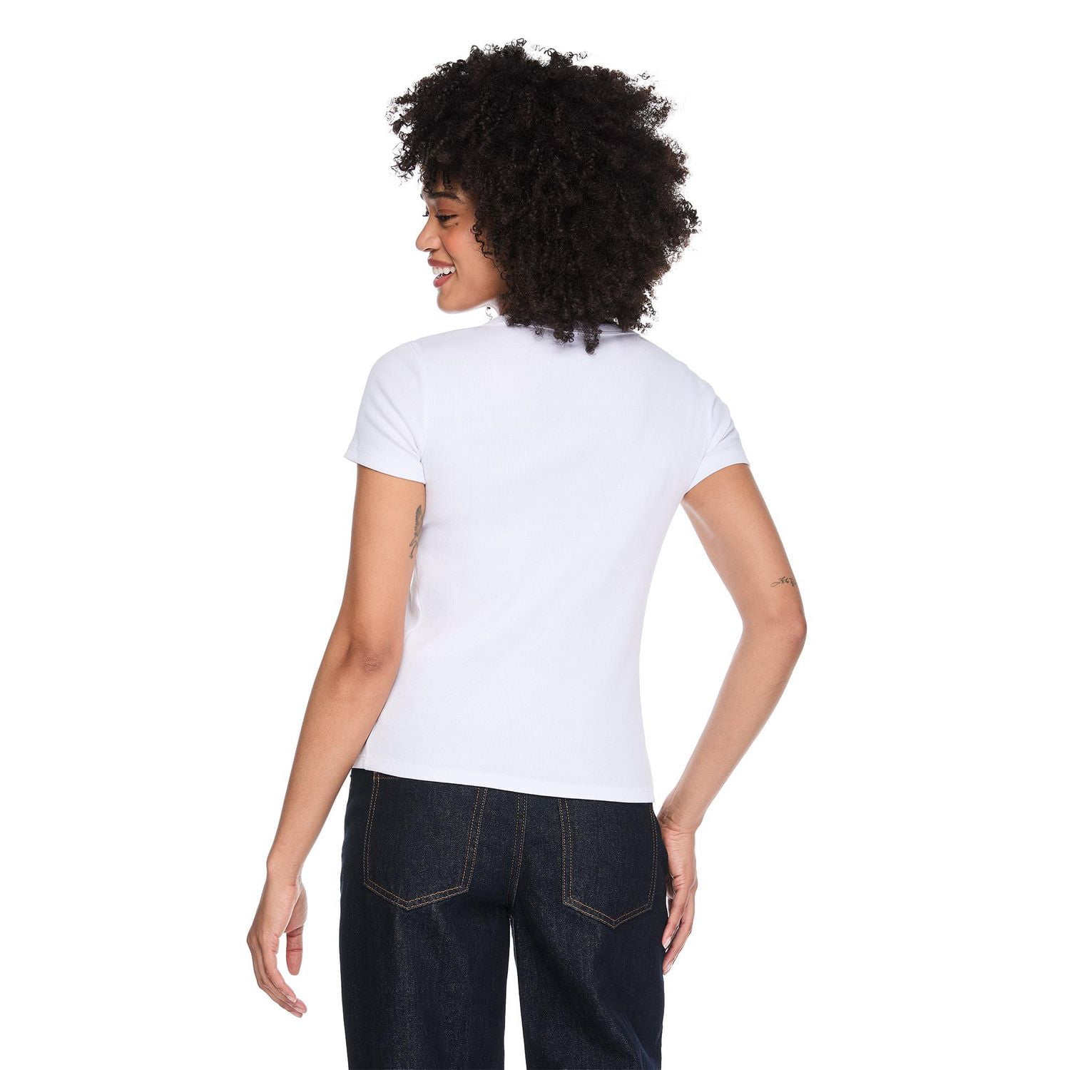 T-shirt côtelé George pour femmes