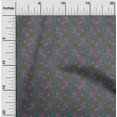 thumbnail image 1 of oneOone Georgette Viscose Fabric Leaves & Floral Block Decor Fabric Printed BTY 42 Inch Wide, 1 of 4