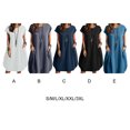 thumbnail image 4 of serony Robe Polyester Femme Sans Manches Ample Pull Décontracté Remplacement Vêtements Adolescent Bureau Respirant Mode Robes Filles Vêtements Blanc L, 4 of 5