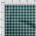 thumbnail image 2 of oneOone Silk Tabby Sea Green Fabric Check Fabric For Sewing Printed Craft Fabric By The Yard 42 Inch Wide, 2 of 4