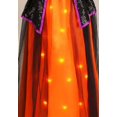 thumbnail image 4 of Girl's Orange Light-Up Witch Costume, 4 of 9