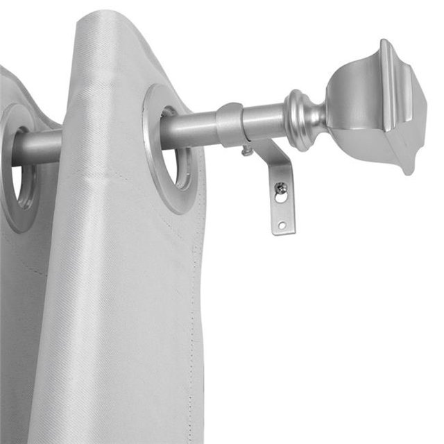 Tringle à Rideaux de 0,75 Po pour Fenêtres de 86 à 120 Po, Nickel