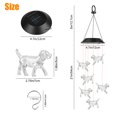 thumbnail image 4 of Changing Color Puppy Solar Wind Chimes, EEEkit Waterproof Mobile Solar Powered Puppy Windchime Light Outdoor Hanging Romantic LED Solar Wind Chime for Home Yard Patio Garden Decor, Gifts for Mom, 4 of 6