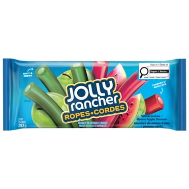 JOLLY RANCHER Ropes Green Apple and Watermelon, 283g