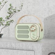 Chmadoxn Speaker Multifunctional Mini Portable FM Radio Bluetooth Speaker USB TF AUX Indoor Outdoor Retro-Design Wireless Speaker Wireless Speak