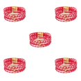 thumbnail image 2 of QualitChoice Bracelet Multi-layers Magnetic Buckle Leather Multi-colored Leopard Print Valentines Day Gifts Bracelets Hand Jewelry Red 5Set, 2 of 6