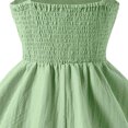 thumbnail image 4 of Robe d'Été pour Préadolescentes, Robes Trapèze pour Fille, Robe à Bretelles Spaghetti Smockée pour Filles, Robe de Fête, 4 of 4
