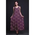 thumbnail image 3 of Bimba Robe Longue Décontractée en Rayonne à Fleurs pour Femme à Bretelles Spaghetti, Maxi Robe d'Été - Xxx-Grand, 3 of 5