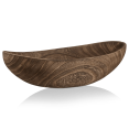 thumbnail image 1 of Bouclair Natural Oval Wood Bowl, 1 of 3