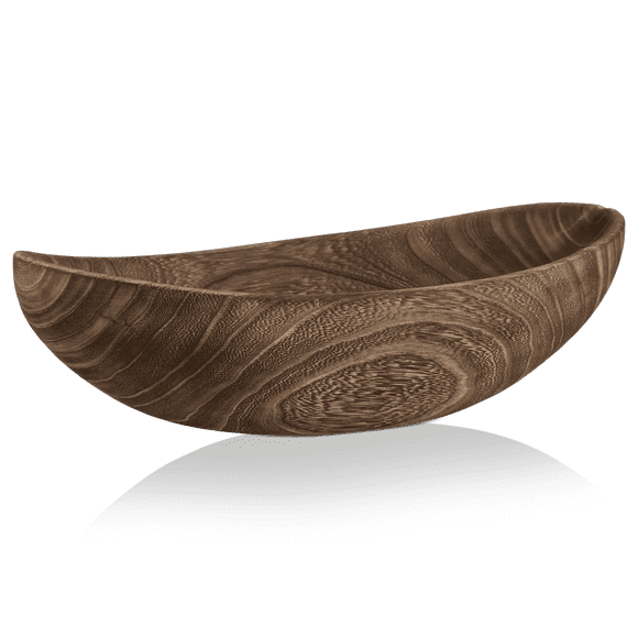 Bouclair Natural Oval Wood Bowl