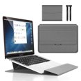 thumbnail image 1 of EGNMCR 13-14 Inch Universal Multifunctional Computer Bag Laptop Stand Laptop Liner Bag Portable Computer Stand Laptop Storage Bag Bag A chopper, 1 of 2