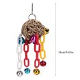 thumbnail image 4 of Bird Toy, Chewing Biting Bird Hanging Toy, Hanging Tooth Bird Hanging Toy Parrots Cage Bird Straw Toy For Pet Bird Toy, 4 of 8