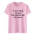 thumbnail image 3 of T-shirts Sarcastiques pour Femmes - Phrases Drôles Graphiques, Polyester Spandex, Manches Courtes, Col Rond, Parfait pour Offrir en Cadeau, 3 of 4