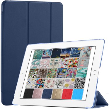 DuraSafe Cases For iPad Mini 3 / Mini 2 / Mini 1 - 7.9 Inch Slimline Series Lightweight Protective Cover with Dual Angle Stand & Froasted PC Back Shell - Navy Blue