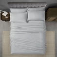 thumbnail image 3 of Swift Home Luxury 4-Piece Sheet Set with Extra Pillow Case, Twin, Light Gray, 3 of 8
