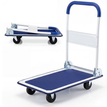 Costway 330lbs Platform Cart Dolly Folding Foldable Moving Warehouse Push Hand Truck New