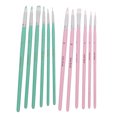 thumbnail image 4 of Nylon Paint Brush Watercolor Paint Brushes Paint Brushes For Acrylic Painting Watercolor Brush Set 12pcs Nylon Paint Brush Washable Cleanable Nylon Wool Material Different Colors, 4 of 8