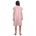 thumbnail image 3 of Moomaya Chemise de Nuit Femme Longueur Genou en Coton à Manches Courtes Robe de Nuit Unie, 3 of 5