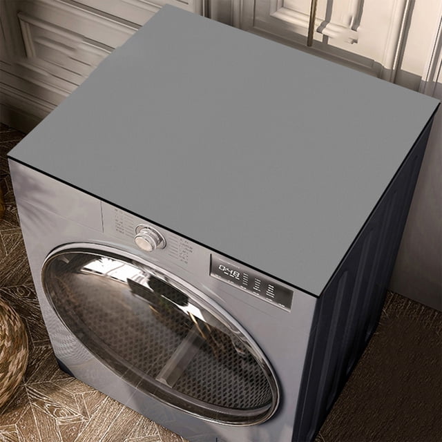 Absorbent Refrigerator Mat | Solid Color Diatomaceous Dryer Protector | Waterproof Soilproof Washer Cover | Modern PVC Rubber | 15.74x11.81in | Multi-Purpose Appliance Pad
