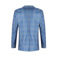 thumbnail image 4 of Faithtur Men's Blazer Plaid/Plain Color Lapel Long Sleeve Button Suit Coat, 4 of 8