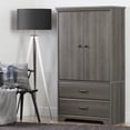 thumbnail image 1 of South Shore Versa 2-Door Armoire with Drawers, in Gray Maple, 1 of 12
