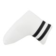 thumbnail image 1 of pitrice Housse de Putter à Lame de Golf, Tête de Golf Magnétique, Housse Blanche de Golf pour Protection, Putter de Club Blanc 14x13 cm, 1 of 6
