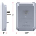 thumbnail image 3 of GE 11157 Surge Tap, 3 Outlets, 540J, USB 2.1A, White, 3 of 6