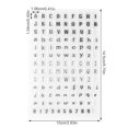 thumbnail image 4 of Alphabet Numbers Transparent Silicone Stamp Seal for DIY Scrapbook(Y38 Capital Lowercase), 4 of 4