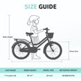 thumbnail image 5 of Couleurs Multiples, Vélo pour Filles avec Panier pour Enfants de 7 à 10 Ans, Roue de 20 Pouces, Roues Stabilisatrices Non Incluses, 5 of 5