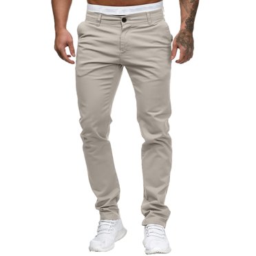 Ediodpoh Pantalon Taille Fine Complet pour Homme Décontracté Uni Mi-Poches Longueur Mode Pantalon pour Homme Pantalon pour Hommes Kaki TG