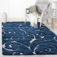 thumbnail image 1 of SAFAVIEH Florida Douglas Floral Vines Shag Area Rug, 1 of 6