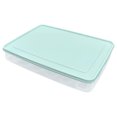 thumbnail image 2 of Oleegame 2PC Produce Storage Portable Plastic Container Rack Foldable Refrigerator Fresh-keeping Storage Box Blue, 2 of 2