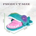thumbnail image 2 of Blue Aquatic Dino Bite Game Chomping Teeth Toy With Led Effects Interactive Finger Fun, 2 of 7