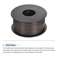 thumbnail image 3 of Uxcell 24AWG Stranded Wire Hookup 30M/100ft Brown, Electrical Wire UL1007 Spool, 3 of 6