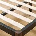 thumbnail image 3 of Mainstays Queen 14" Metal Platform Bed Frame with Wood Slats, Storage Space Under Frame, No Box Spring Required, Black/Wood, 3 of 9