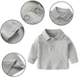 thumbnail image 1 of Automne & Hiver Chandail Col Rond en Coton Uni pour Garçons Filles Super Confortable Vêtements pour Enfants, 1 of 9