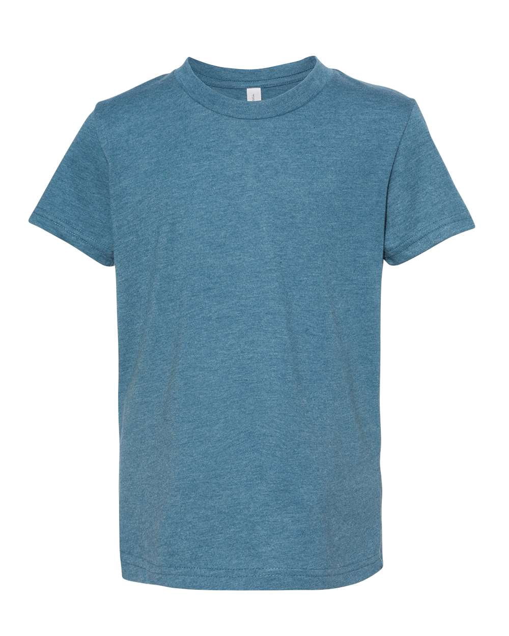 BELLA+CANVAS T-Shirt Jersey à Manches Courtes 3001Y, TG, Sarcelle Foncé Chiné