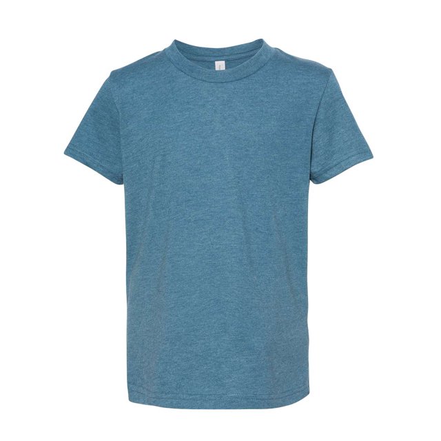 Bella Canvas Jersey Short-Sleeve Tee 3001Y, M, Heather Deep Teal