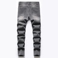 thumbnail image 4 of WEIYLL Boys Pants Skinny Fit Ripped Distressed Fashion Denim Jeans Grey Fall Clothes size 5-6 Years, 4 of 9