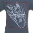 thumbnail image 2 of Star Wars VII : Le Réveil de la Force Millennium Falcon T-Shirt Gris pour Homme / TG, 2 of 4