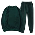 thumbnail image 1 of 2 Piece Tracksuit Mens Matching Crewneck Pullover and Drawstring Jogging Set Long Sleeve Athletic Sportswear Tracksuits, 1 of 7