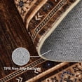 thumbnail image 4 of GOGRANT Washable Area Rug 9x12ft Reddish-brown Non Slip Modern Print Carpet, 4 of 16