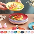thumbnail image 4 of Meitianfacai Appetizer Plates, Reusable Dessert, Snack , Salad, Fruit Plate Set, High qulity Plastic Plates, Lightweight Snack Tableware Set for Fruit, 4 of 5
