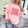 thumbnail image 1 of Chandails à Capuchon de Mode pour Femmes 2023 Mode Automne Hiver Imprimé Lettre Décontracté Sports Col Rond Survêtements Manches Longues 50 % de Rabais Liquidation Costumes Halloween/noël, 1 of 5
