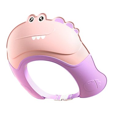 Bunblic Bonnet de Douche pour Bébé avec Visière, Adorable Protection des Yeux et des Oreilles, Doux, Bonnet de Bain avec Visière, Bonnet de Shampooing pour Enfants, Garçons Filles, Rose Bébé