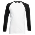 thumbnail image 1 of Fruit Of The Loom T-Shirt de Baseball à Manches Longues pour Hommes, 1 of 2